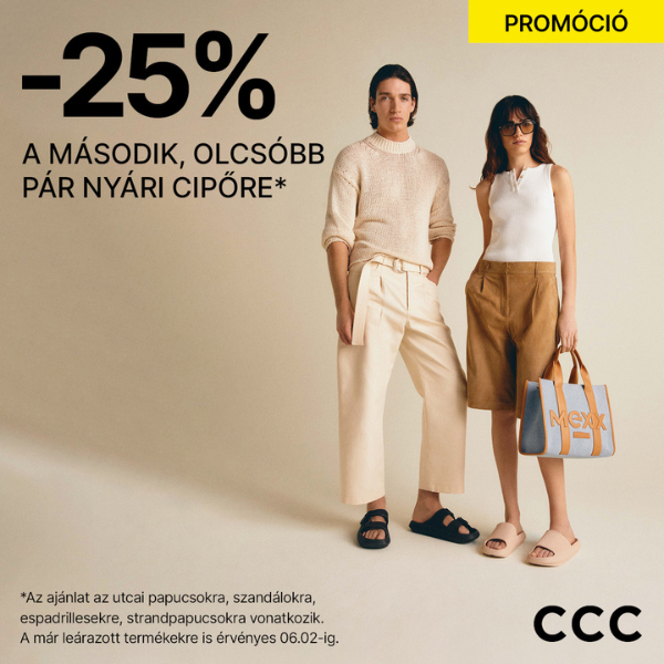 CCC: 25% kedvezmény