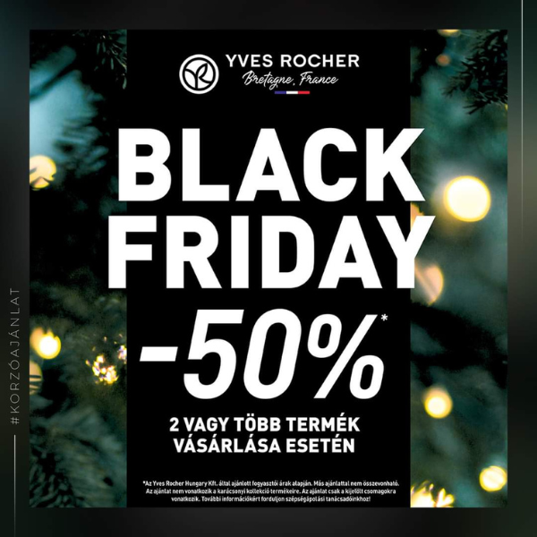 Yves Rocher: 50% kedvezmény