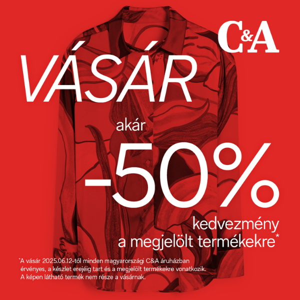 C&A: Akár 50% kedvezmény