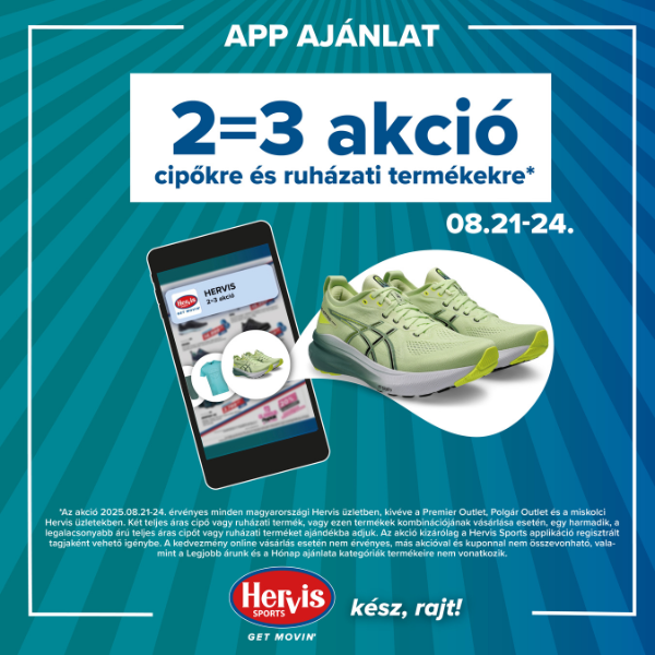 Hervis: 2=3 akció