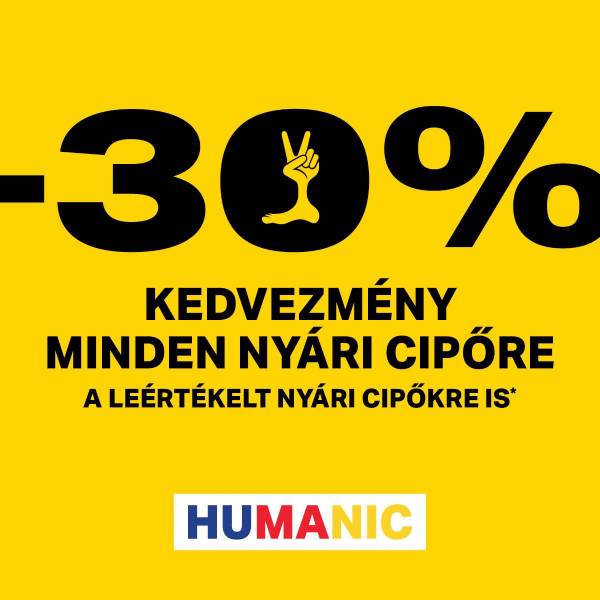 Humanic: Kedvezmény nyári cipőkre
