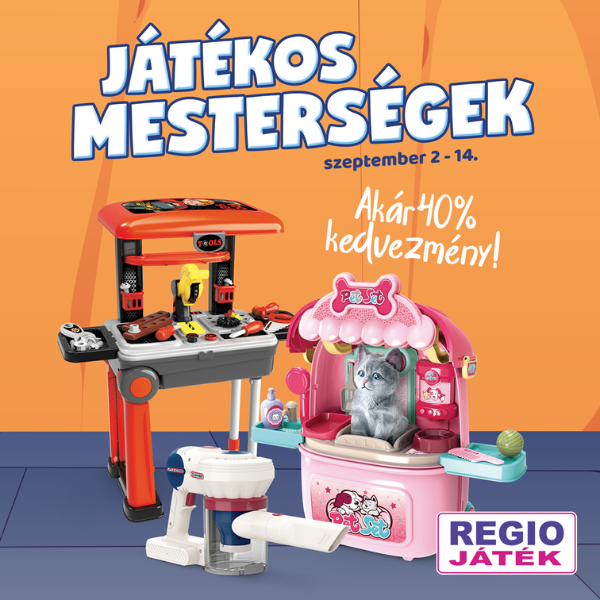 REGIO Játék: Akár 40% kedvezmény
